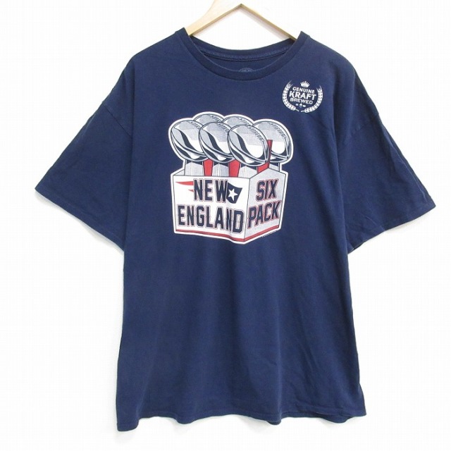 ニューイングランド 半袖Tシャツ ネイビー XL | 古着