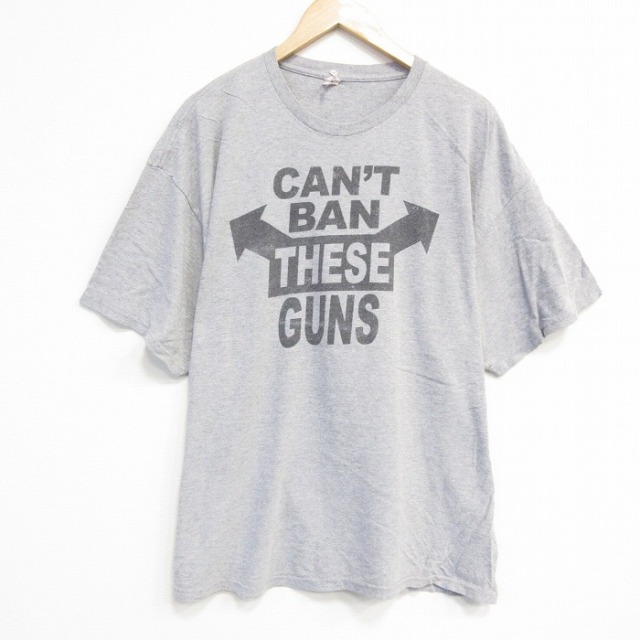 半袖Tシャツ GUNS 霜降り グレー XL | 古着