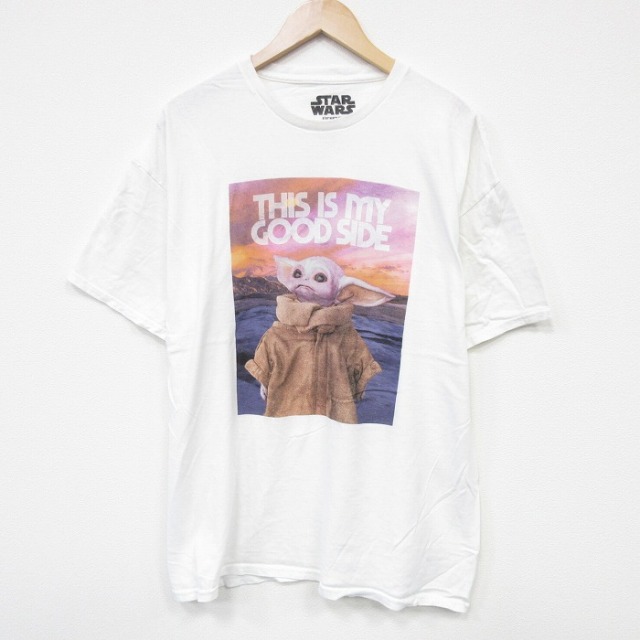 スターウォーズ 半袖Tシャツ グローグー ホワイト XL | 古着