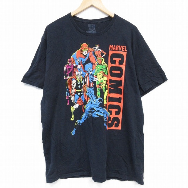 半袖Tシャツ マーベルコミックス ブラック XL | 古着