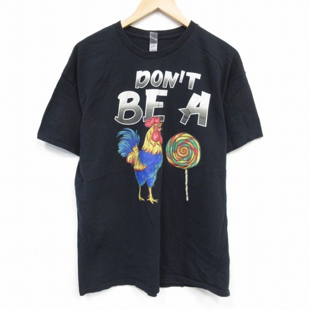 半袖Tシャツ ニワトリ ブラック XL | 古着