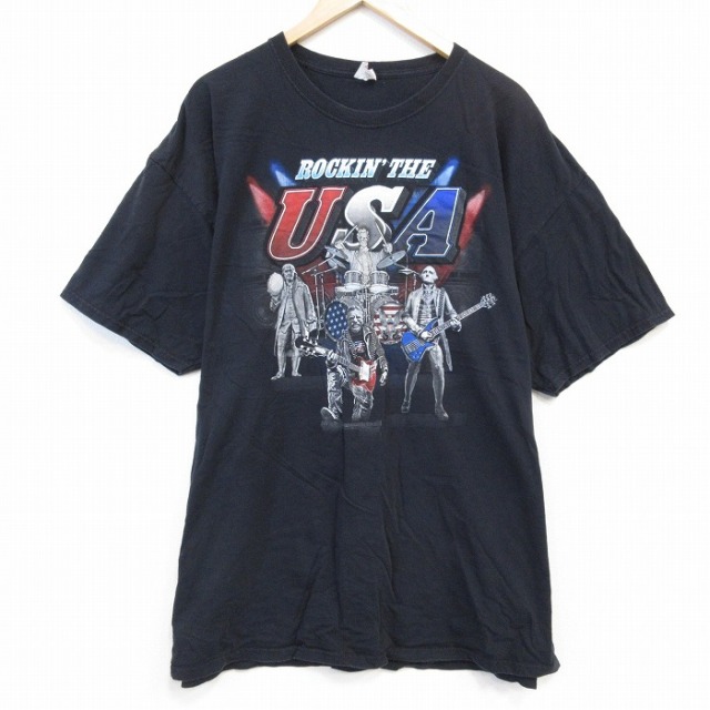 フルーツオブザルーム 半袖Tシャツ ロッキンザUSA ブラック XL | 古着