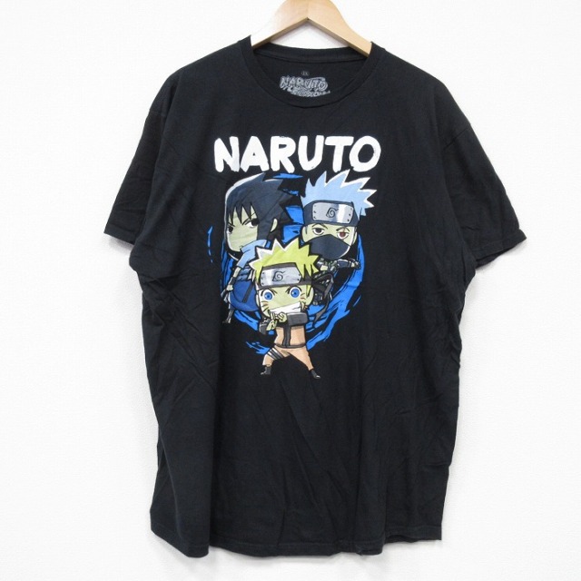 リップルジャンクション 半袖Tシャツ うずまきナルト ブラック XL | 古着