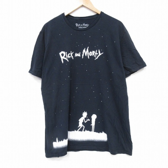 半袖Tシャツ リックアンドモーティ ブラック XL | 古着