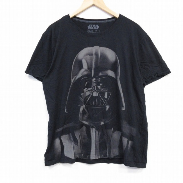 【50%OFF】XL★古着 半袖 Tシャツ メンズ スターウォーズ STAR WARS ダースベイダー 大きいサイズ クルーネック 黒 ブラック 25aug29 中古