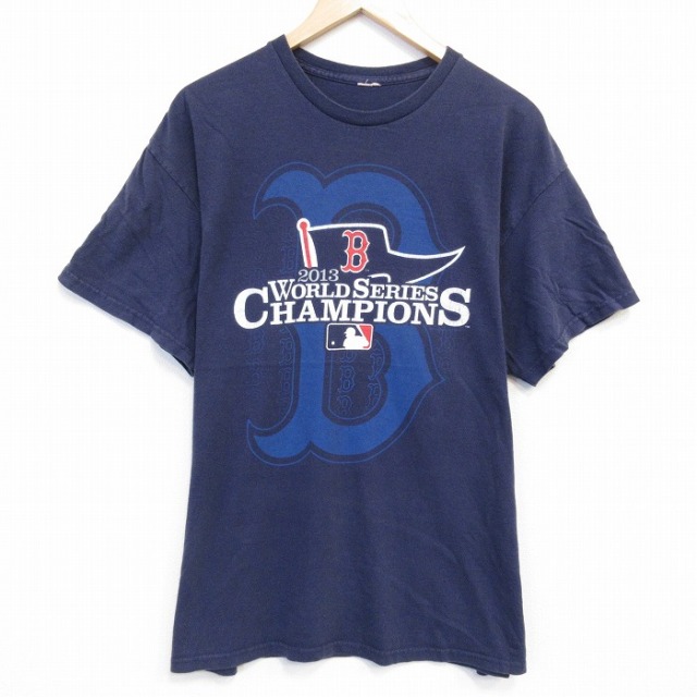 MLB 半袖Tシャツ アトランタブレーブス ネイビー XL | 古着