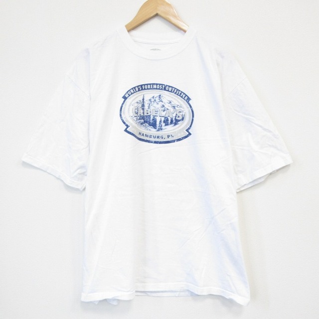 【50%OFF】カベラス 半袖Tシャツ ビッグロゴ ホワイト XL | 古着