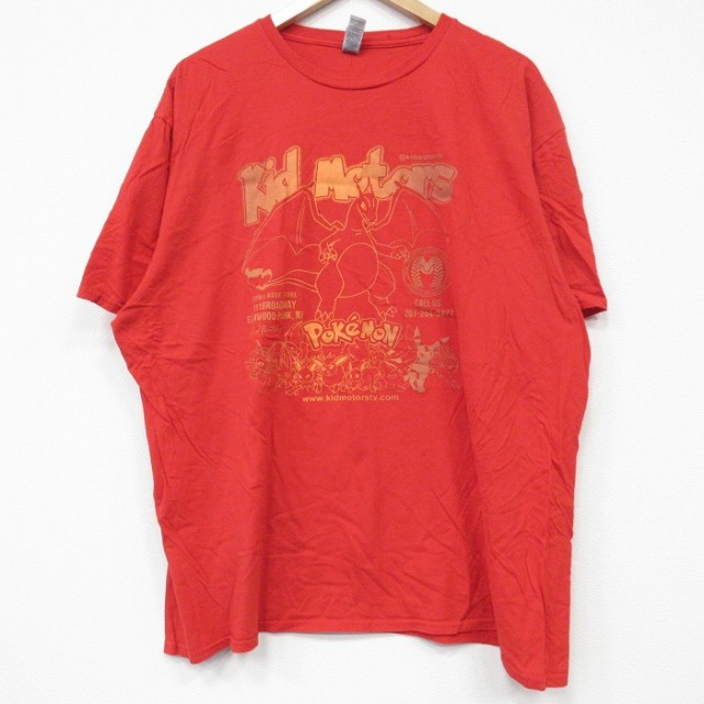 半袖Tシャツ ポケットモンスター レッド XL | 古着