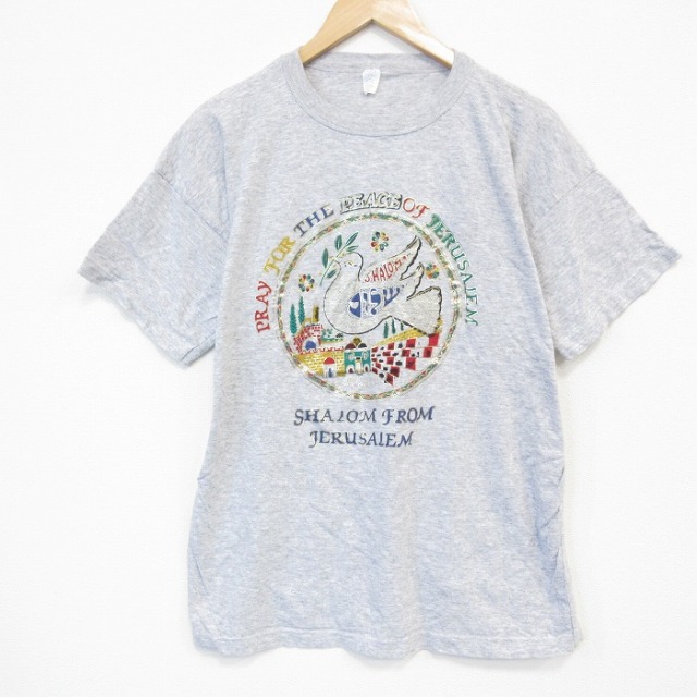 半袖Tシャツ 鳥 グレー XL | 古着