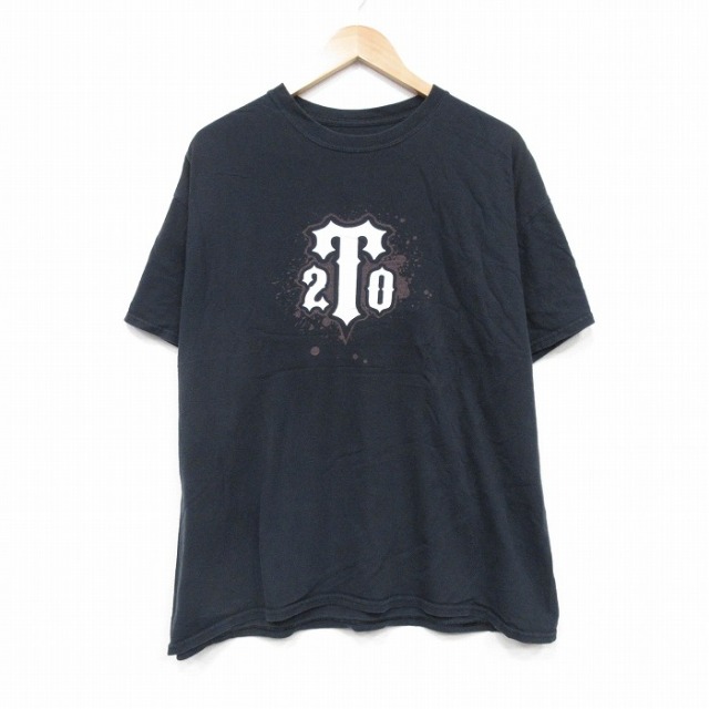 半袖Tシャツ スカル ブラック XL | 古着
