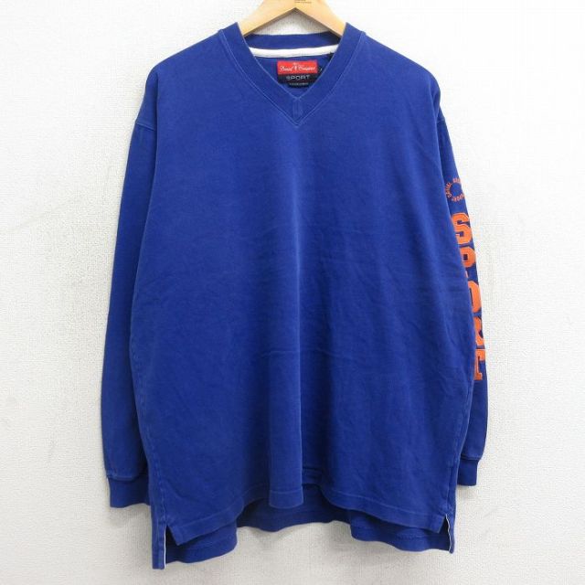 SPORT 長袖Tシャツ ブルー XL | 古着