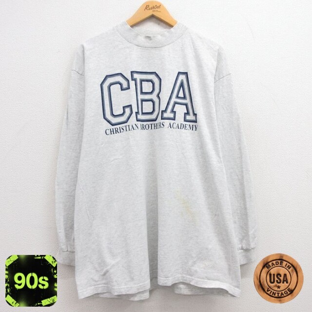 リー 90s 長袖Tシャツ CBA グレー XL | 古着