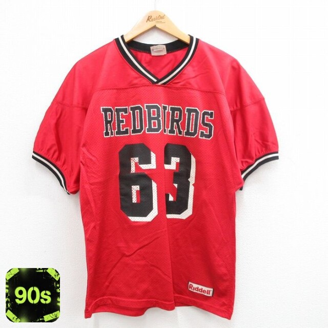 90s 半袖Tシャツ REDBIRDSプリント レッド L | 古着