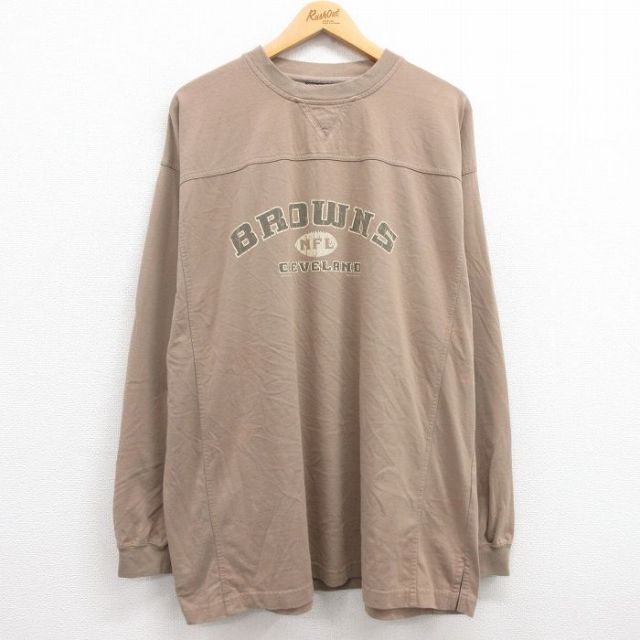 【50%OFF】リー 00s 長袖Tシャツ クリーブランドブラウンズ ブラウン XL | 古着
