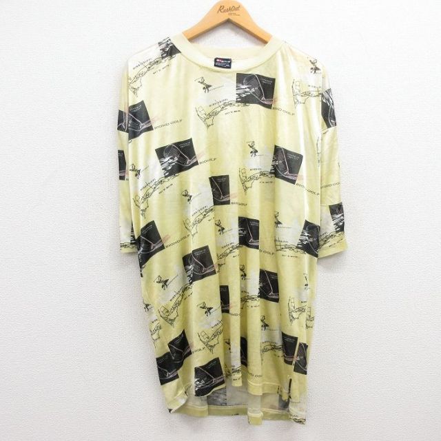 00s 半袖Tシャツ ゴルフ イエロー XL | 古着