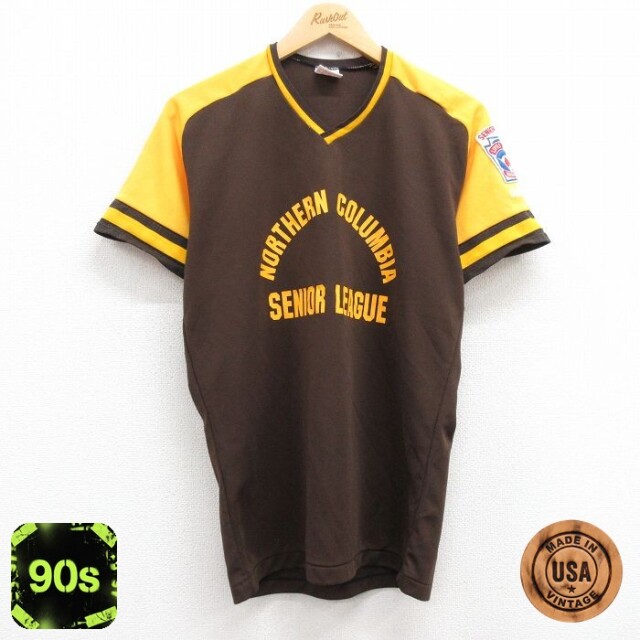 【50%OFF】ローリングス 90s 半袖Tシャツ ノーザンコロンビア ブラウン L | 古着