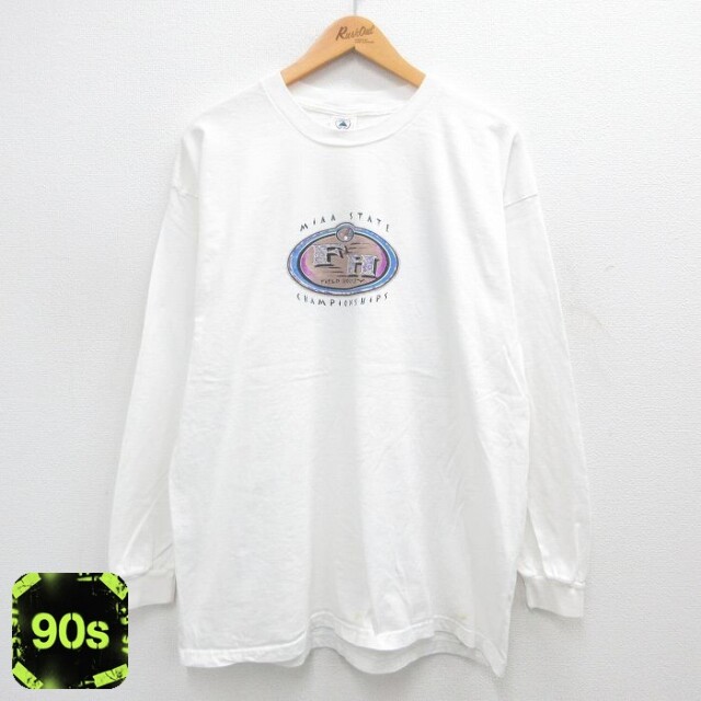 チャンピオン 90s 長袖Tシャツ ゴルフチャンピオンシップ ホワイト XL | 古着