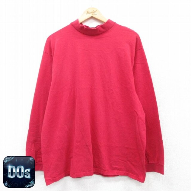 ベーシックエディションズ 00s 長袖Tシャツ モックネック レッド XL | 古着