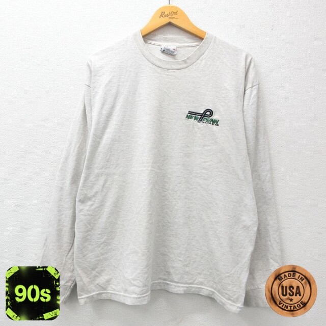 90s 長袖Tシャツ NEW PENN グレー XL | 古着