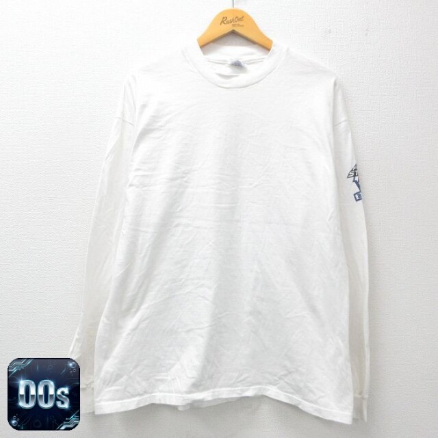 ヘインズ 00s 長袖Tシャツ FIRST STRIKE ホワイト XL | 古着