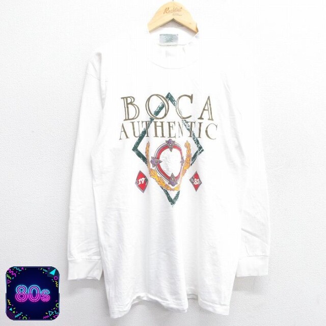 80s 長袖Tシャツ BOCA ホワイト L | 古着