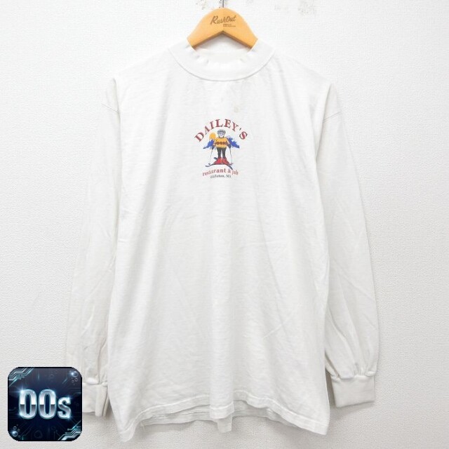 00s 長袖Tシャツ DALLEYS スキー ホワイト L | 古着