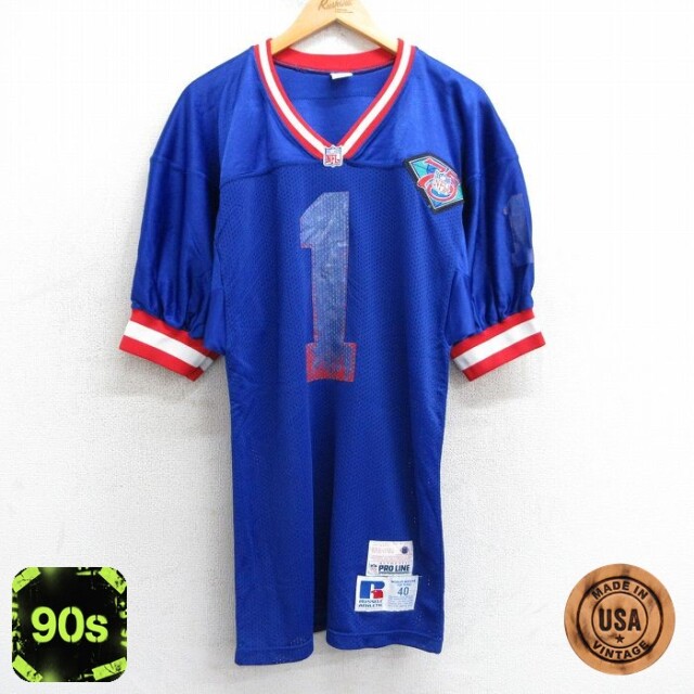 【50%OFF】ラッセル 90s 半袖Tシャツ NFL PAGANINI 1 ブルー M | 古着