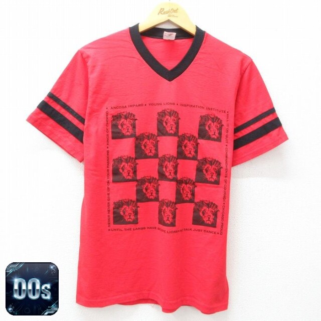 【50%OFF】00s 半袖Tシャツ ヤングライオンズ09 レッド M | 古着