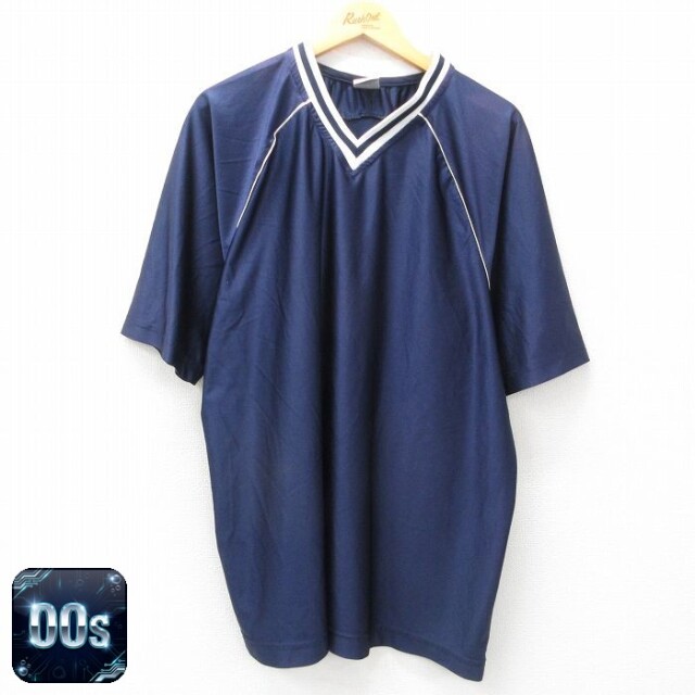 【50%OFF】00s 半袖Tシャツ Vネック ネイビー XL | 古着