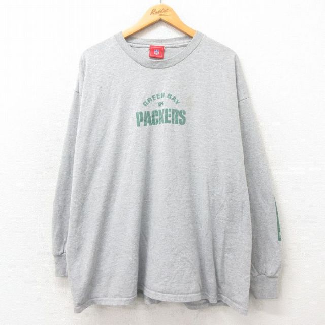 【50%OFF】00s 長袖Tシャツ グリーンベイパッカーズ グレー XL | 古着