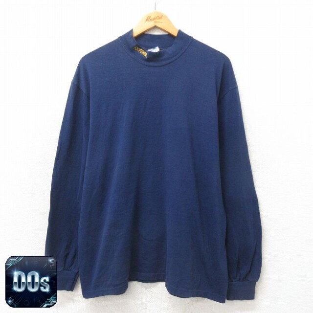 【50%OFF】00s 長袖Tシャツ ウルバリン ネイビー XL | 古着
