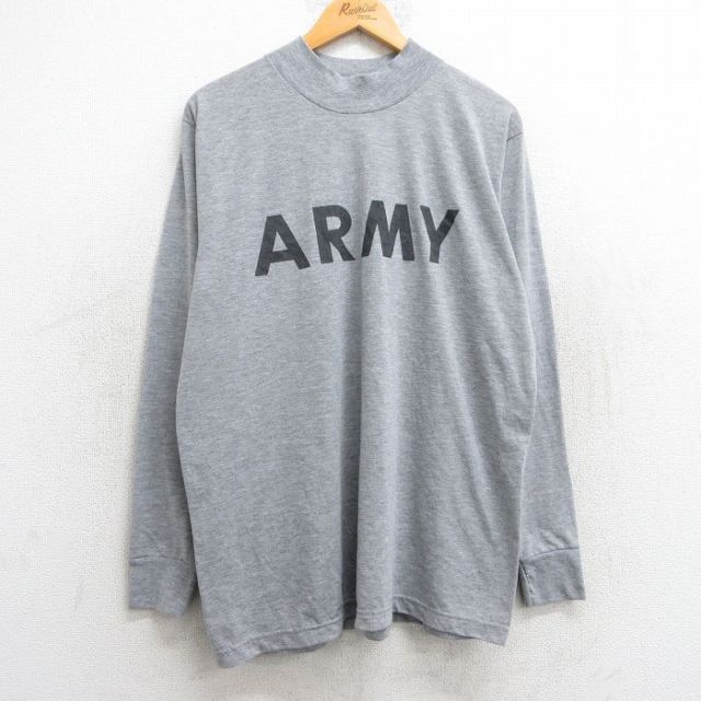 00s 長袖Tシャツ ミリタリー グレー XL | 古着