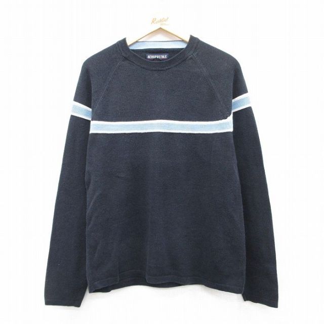 【50%OFF】エアロポステール 00s 長袖Tシャツ ラグラン ブラック M | 古着