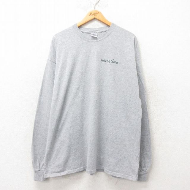【50%OFF】00s 長袖Tシャツ Tully グレー霜降り XL | 古着