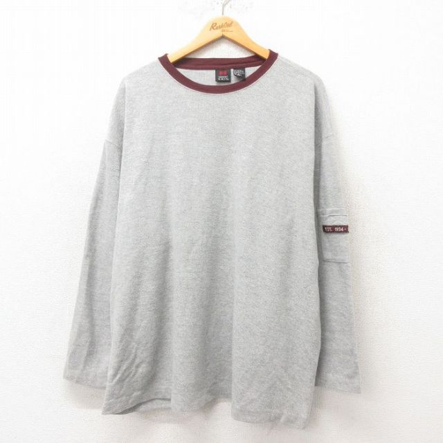【50%OFF】長袖Tシャツ グレー XL | 古着