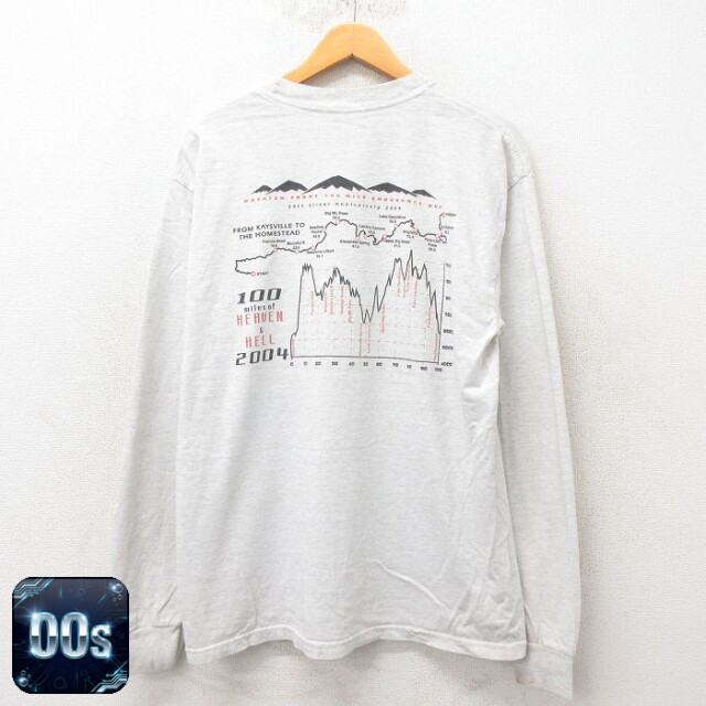 【50%OFF】00s 長袖Tシャツ 山 グレー L | 古着