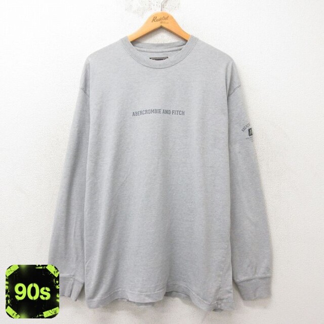 【50%OFF】アバクロンビー 90s 長袖Tシャツ 霜降り グレー XL | 古着