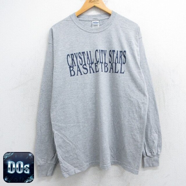 【50%OFF】00s 長袖Tシャツ クリスタルシティスターズ グレー L | 古着