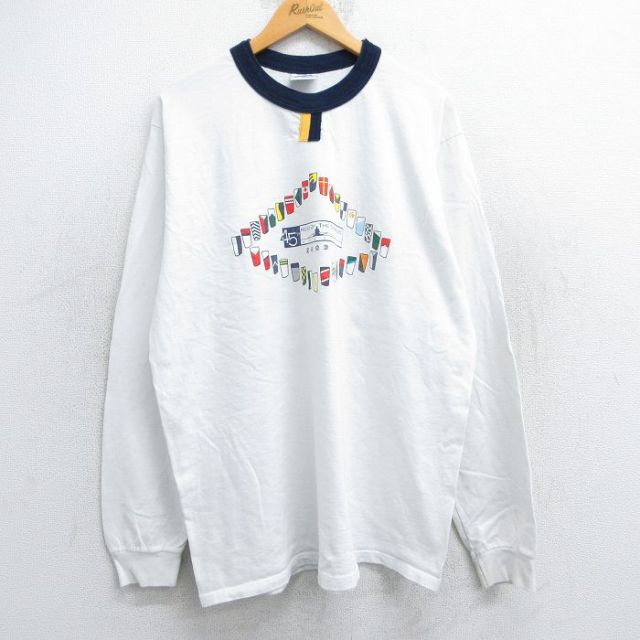 【50%OFF】00s 長袖Tシャツ オール ホワイト XL | 古着