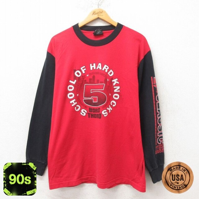 【50%OFF】90s 長袖Tシャツ 5 ツートンカラー L | 古着
