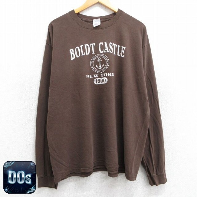 【50%OFF】00s 長袖Tシャツ イカリ ブラウン XL | 古着