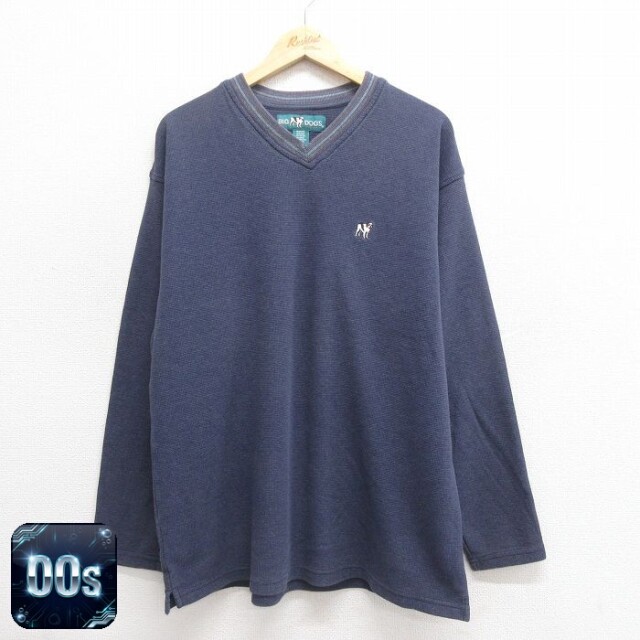 【50%OFF】ビッグドッグス 00s 長袖Tシャツ ワンポイントロゴ ネイビー XL | 古着