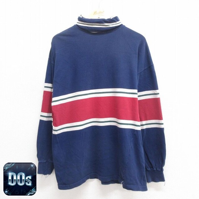 【50%OFF】00s 長袖Tシャツ ボーダー ネイビー L | 古着