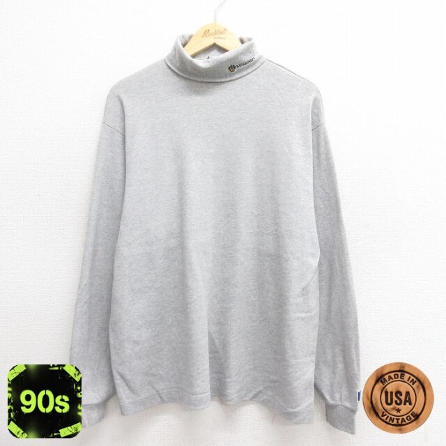 【50%OFF】ラッセル 90s 長袖Tシャツ ミズーリ グレー XL | 古着