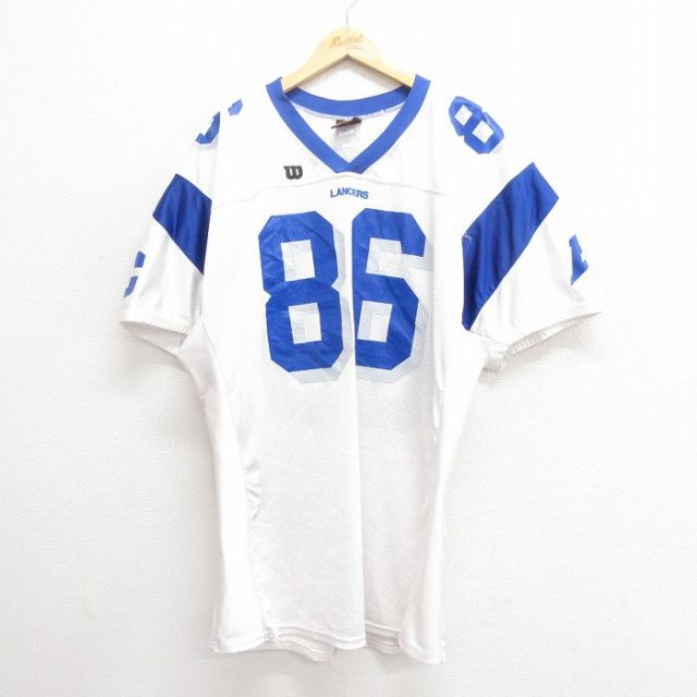 ウィルソン 90s 半袖Tシャツ メッシュ地 ホワイト XL | 古着