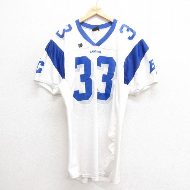 【50%OFF】ウィルソン 90s 半袖Tシャツ メッシュ地 ホワイト XL | 古着