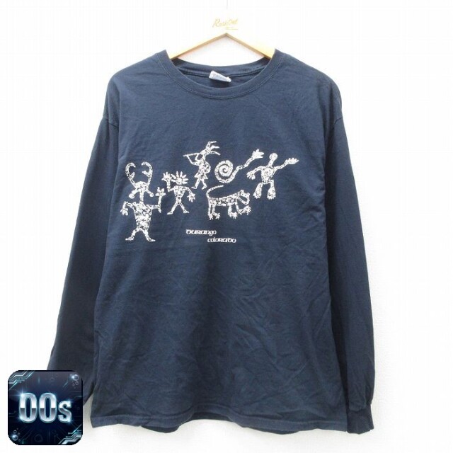 【50%OFF】ヘインズ 00s 長袖Tシャツ コロラド ネイビー L | 古着