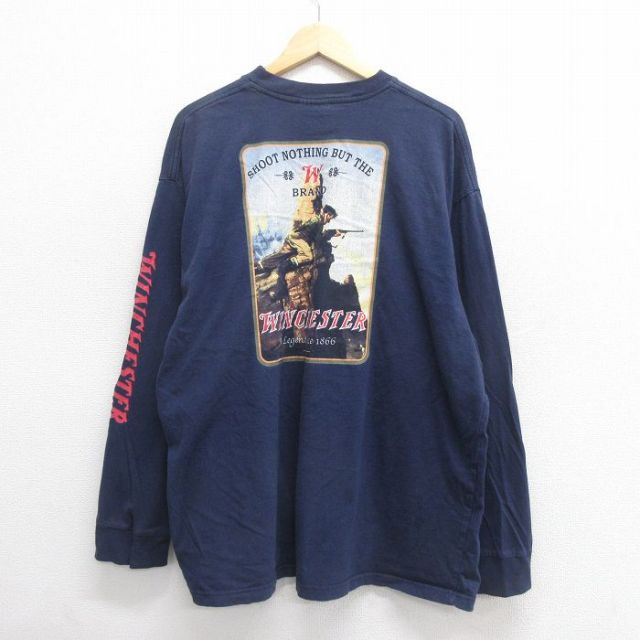 【50%OFF】長袖Tシャツ WINCHESTER ネイビー XL | 古着