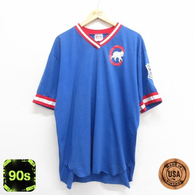 【50%OFF】リトルリーグ 90s 半袖Tシャツ ブルー XL | 古着
