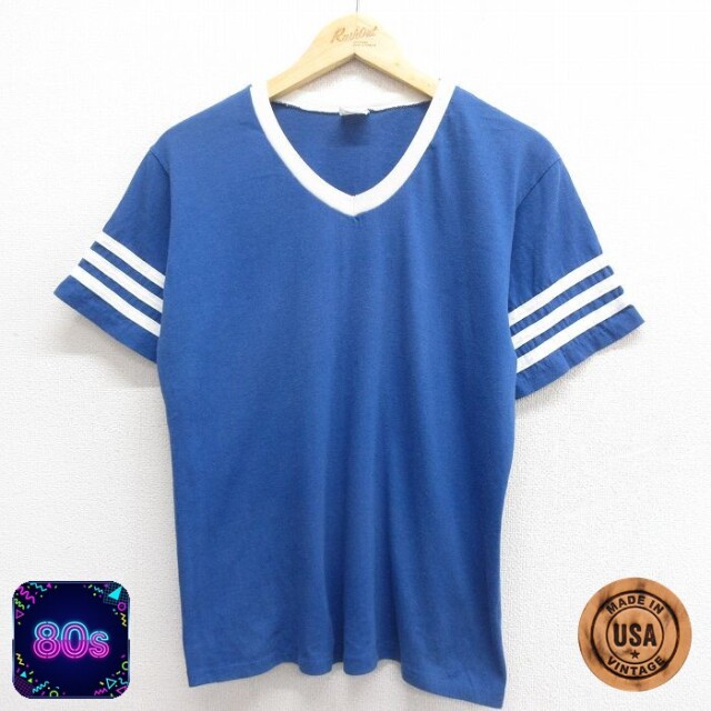【50%OFF】80s 半袖Tシャツ ブルー M | 古着